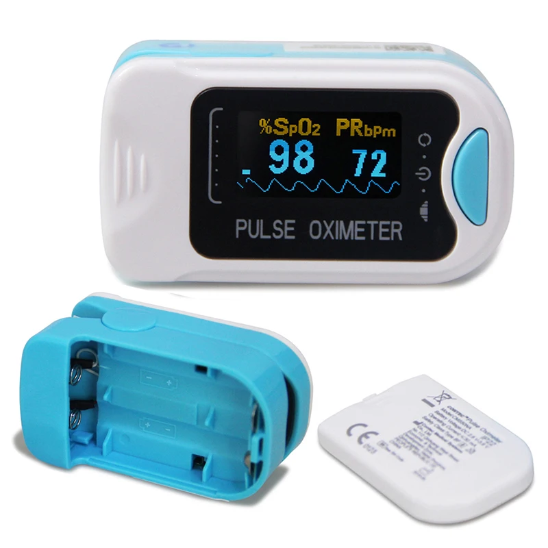 

CMS50N OLED Fingertip Pulse Oximeter Blood Oxygen Meter PR HR Heart Rate Monitor SpO2 Saturation Sensor