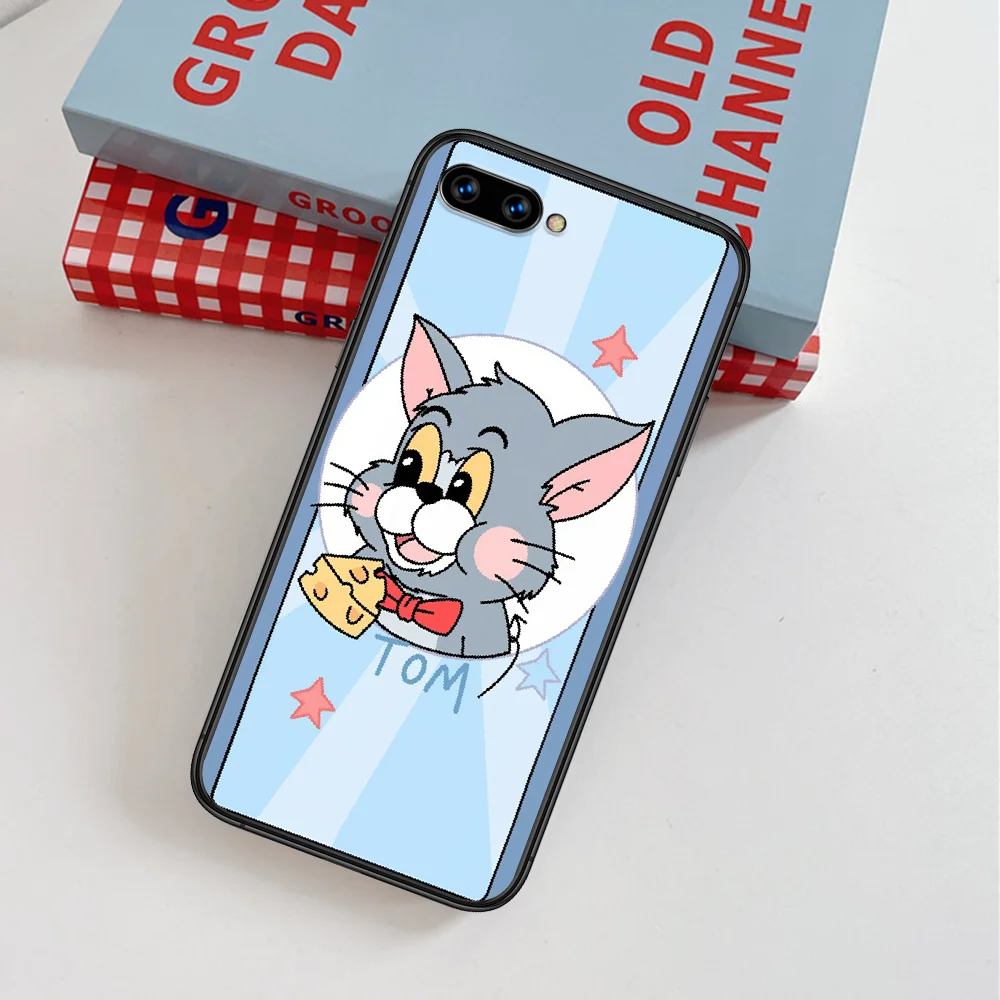 

Tom Cute Cartoon Jerrys Phone Case For Huawei Honor 6A 7A 7C 8 8A 8X 9 9X 10 10i 20 Lite Pro Play black Funda Luxury Prime