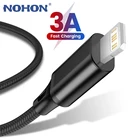 USB-кабель для iPhone 13 12 11 Pro Max X XR 8 7 6s Plus SE 2020, шнур для быстрой зарядки и передачи данных, оригинальный свинцовый провод для зарядки телефона, 3 м