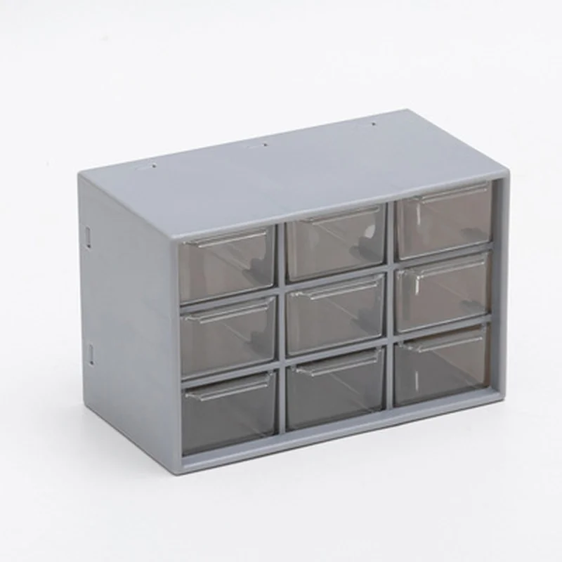

9 Drawers System Plastic Box Multipurpose Organizer Tool Box Storage Cabinet