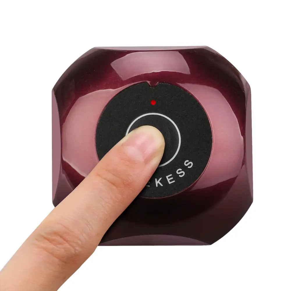 

Retekess Restaurant Pager Waiter Calling System T128 Watch Receiver+10pcs TD013 Call Buttons Wireless Call Office Bar Pager