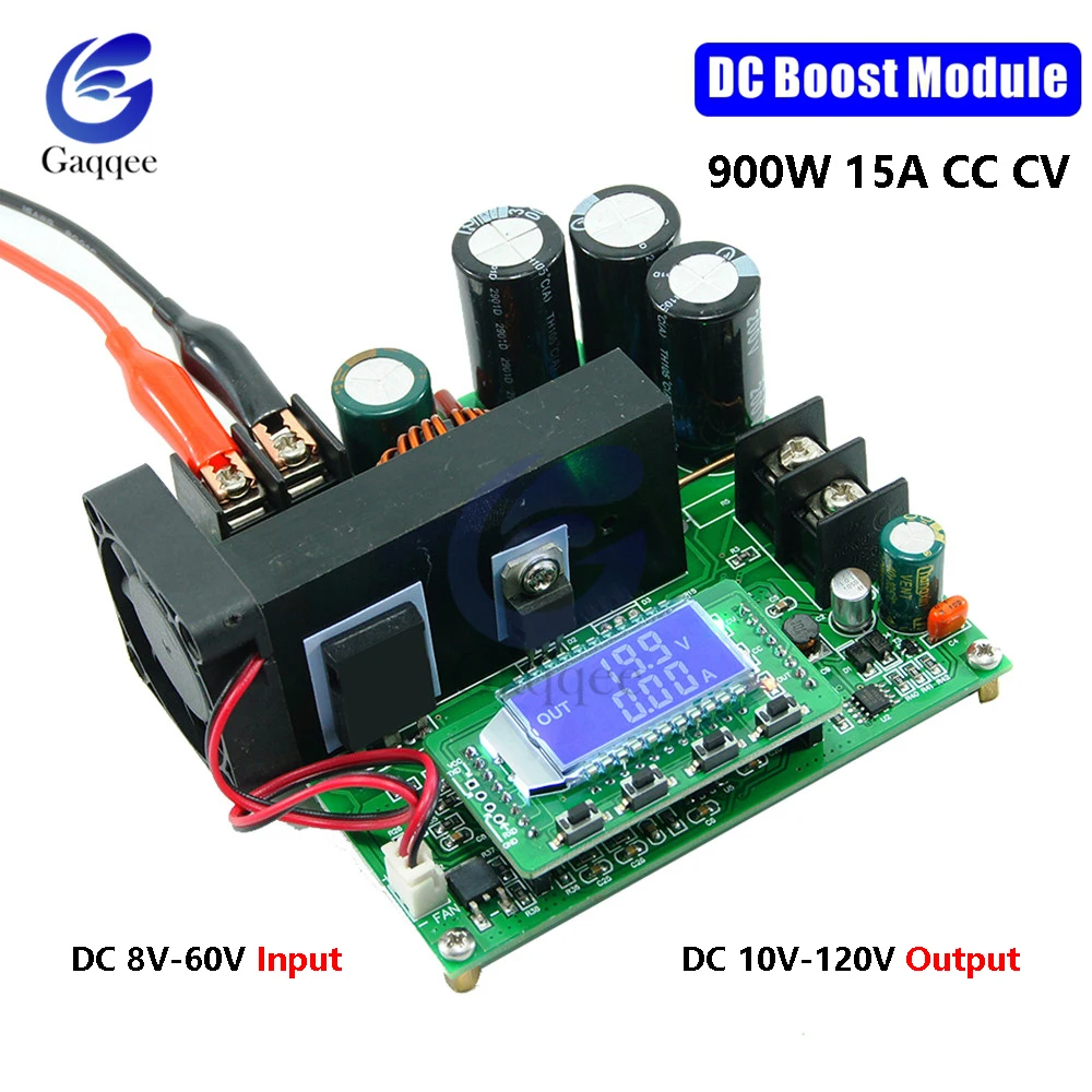 

DC-DC преобразователь 8-60 в до 10-120 В bst900w понижающий модуль регулятор напряжения светодиодный модуль управления