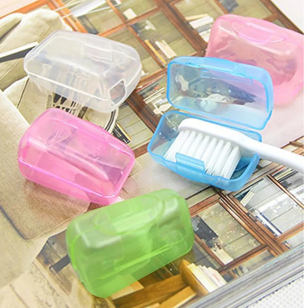 5pcs/bag Colorful Travel Toothbrush Head Cover Case Cap Hike Camping Brush Cleaner Protector to Storage | Дом и сад