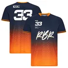 Лидер продаж, футболка с 3d принтом F1 формула One 33 Rbr для мужчин и женщин, футболка для экстремальных видов спорта