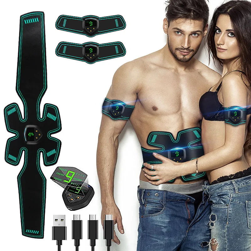 EMS Slimming Belt Wireless Muscle Stimulator Abdominal Trainer Toner Body Building Fitness For Abdomen Arm Leg Unisex | Спорт и