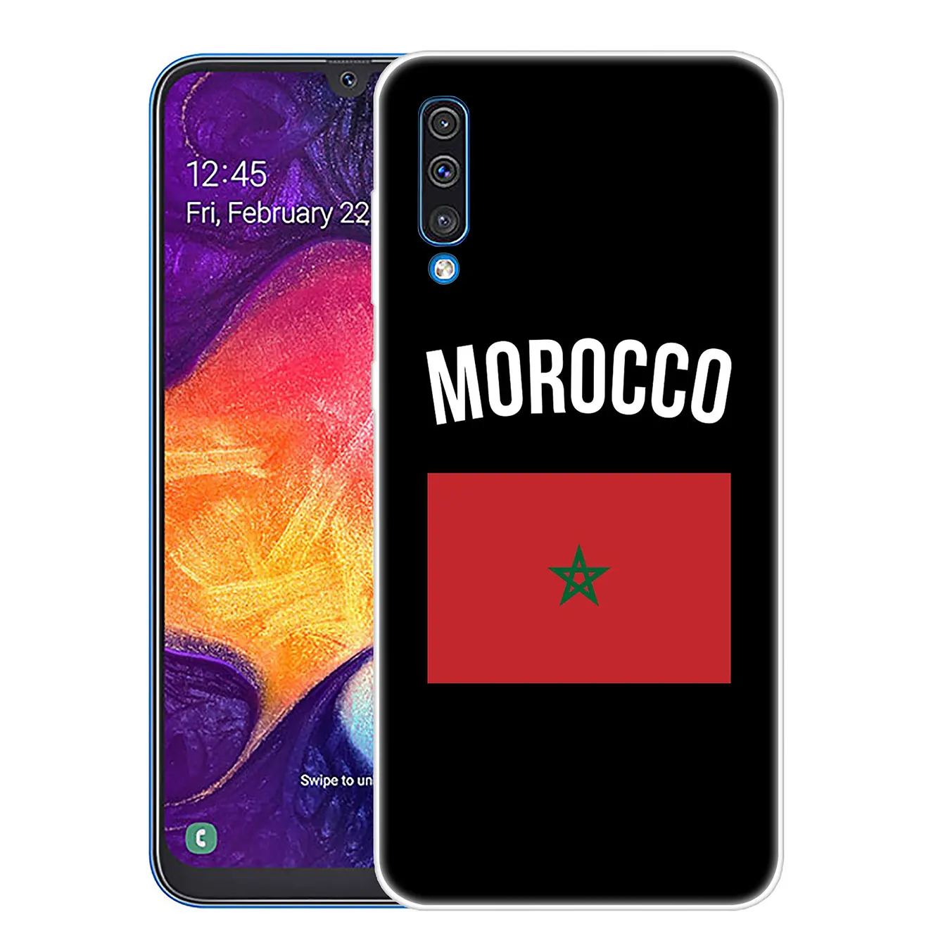 4 Lavaza с изображением флага Марокко футбол чехол для телефона чехол для samsung Galaxy A70 A60 A50 A40 A30 A20 A10 M10 M20 M30 M40 A20e крышка - Цвет: 4