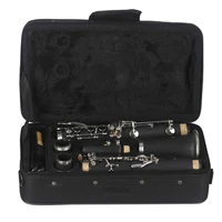 professional bb clarinet 17 key bakelite klarnet with case woodwind instrument high quality black clarinet for musical lovers