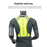 cycling reflective vest safety security warning backpack vest with pocket luminous package warning vest cycling windbreaker