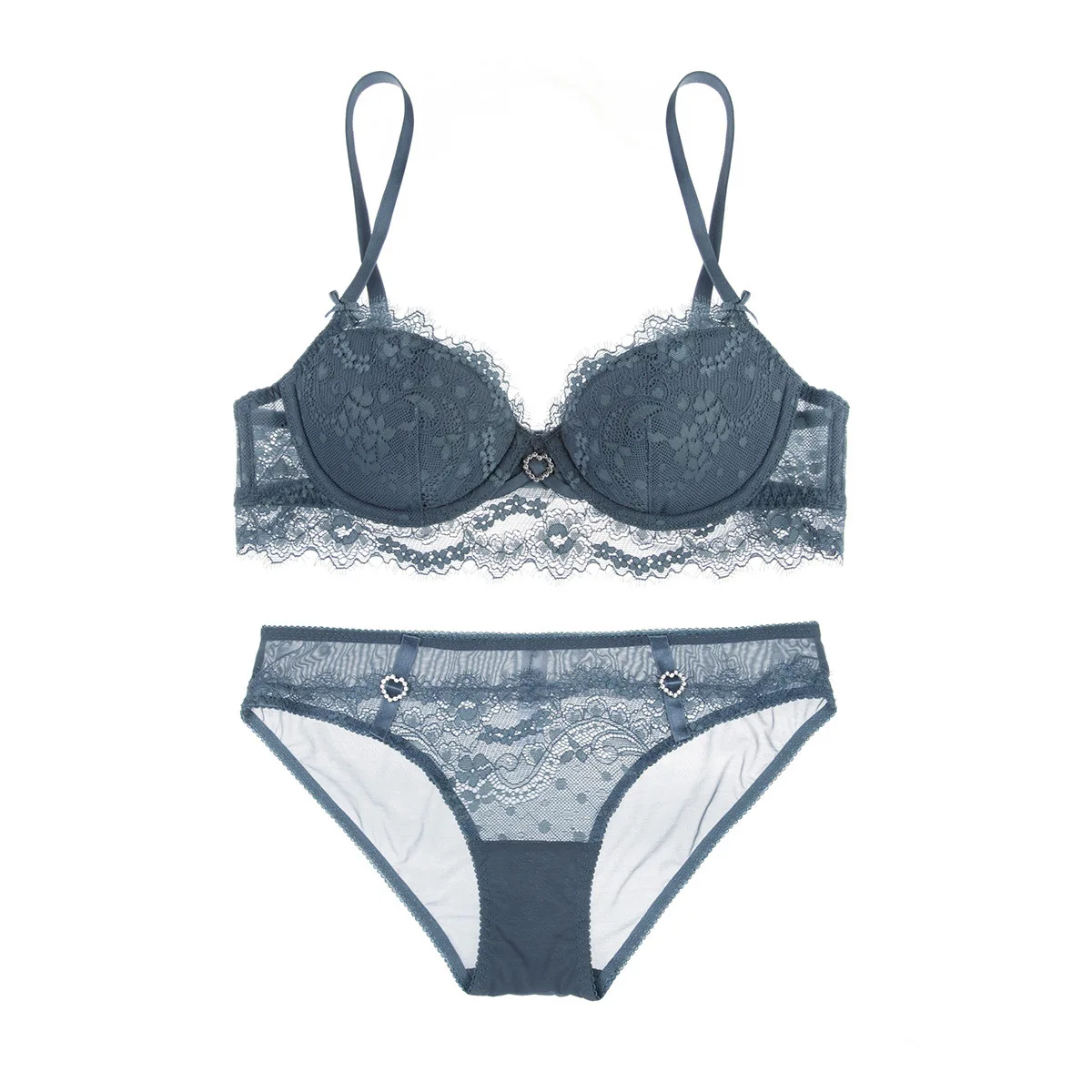 

and American thin sexy pattern lace underwear gathered to hold bra suit, breathable and comfortable women's Bra