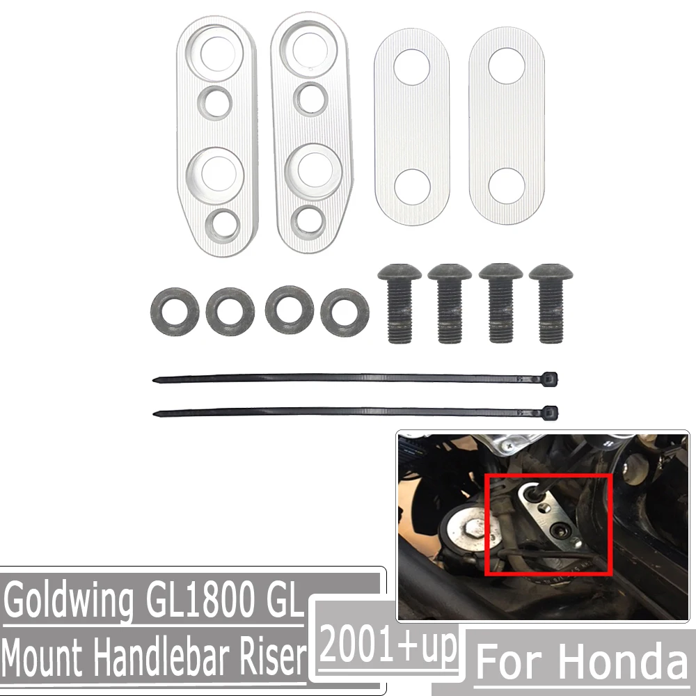 

For Honda Motorcycle Handle Bar Clamp Adapter Mount Handlebar Riser Goldwing GL1800 GL 1800 2001-2017 Motocross Accessories