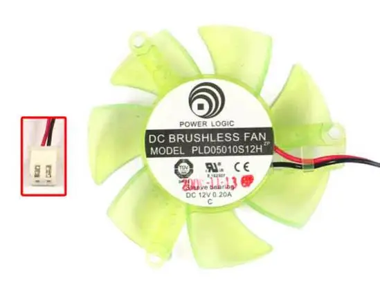 

Power Logic PLD05010S12H DC 12V 0.20A 2-wire 45x45x10mm Server Cooling Fan