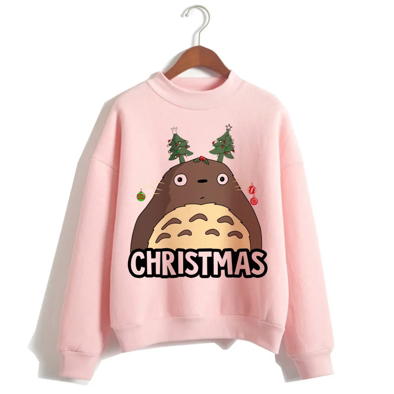Totoro Унесенные спирали harajuku толстовки для женщин мультфильм одежда толстовка капюшон ulzzang Забавный с капюшоном Женский полиэстер негабаритных - Цвет: 761