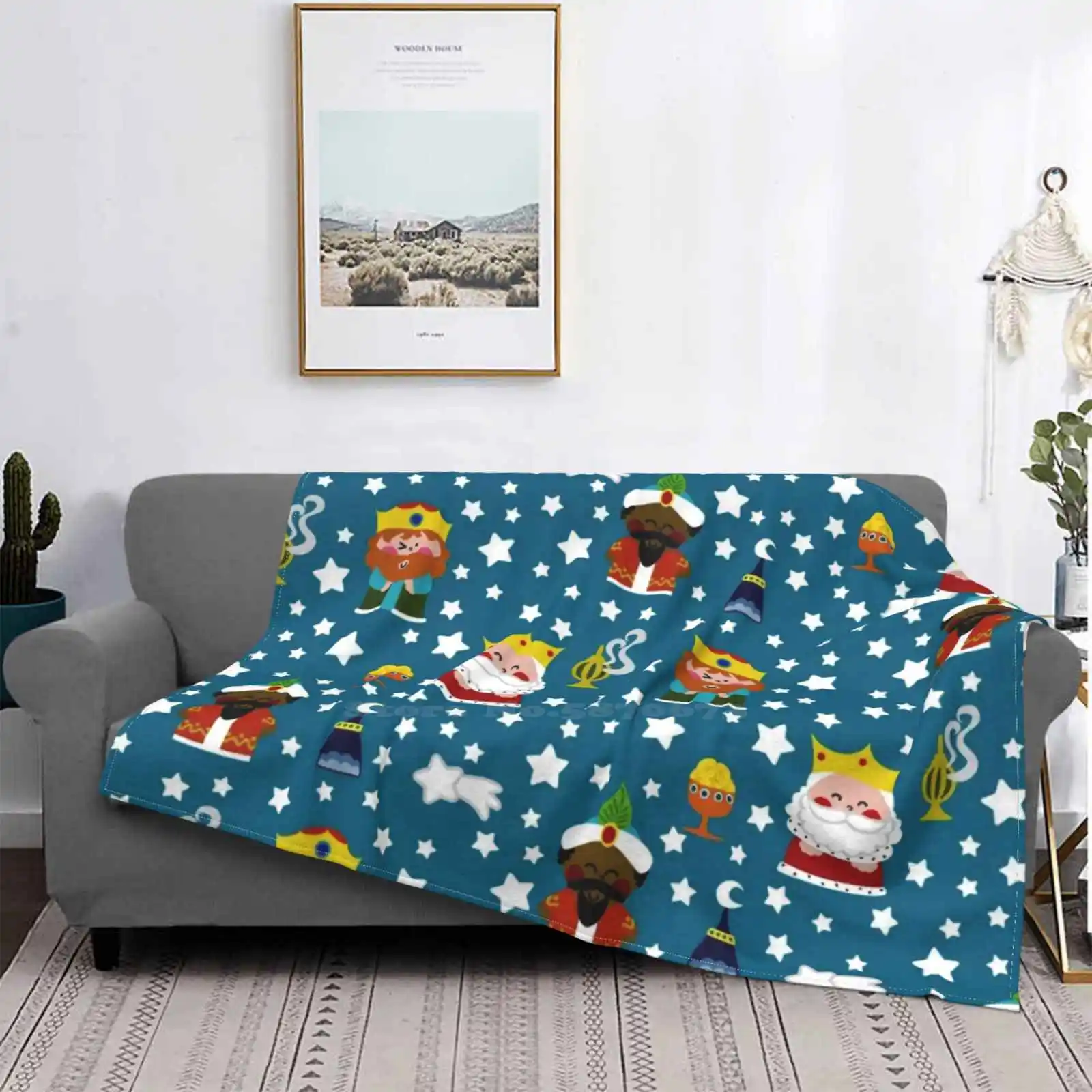 Новинка модное мягкое одеяло Three Wise Men по низкой цене с принтом Эпифания
