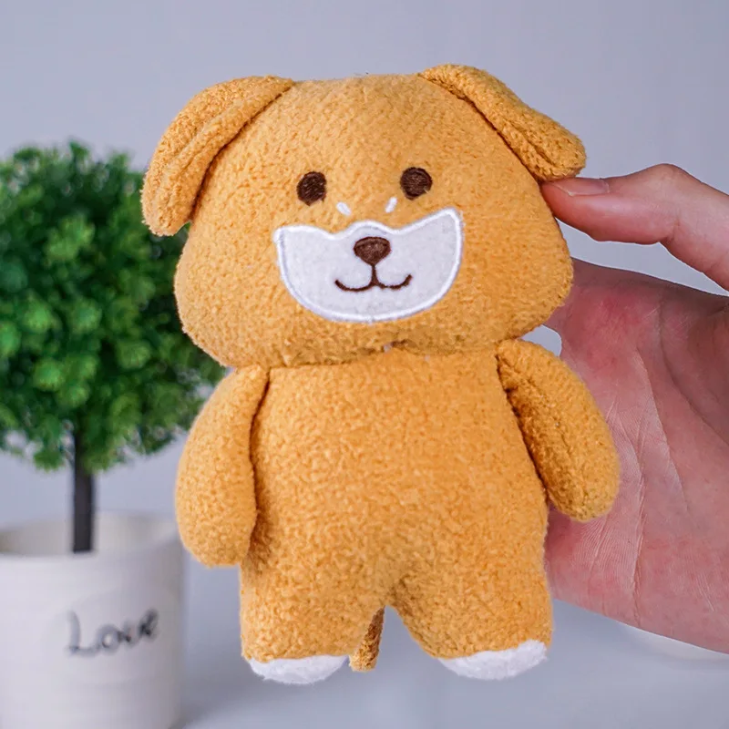 

2021Student Backpack Plush Puppy Doll Key Chains Cute Couples Collocation Keyring Toys Men'Sand Women's Gift Pendant Keychain