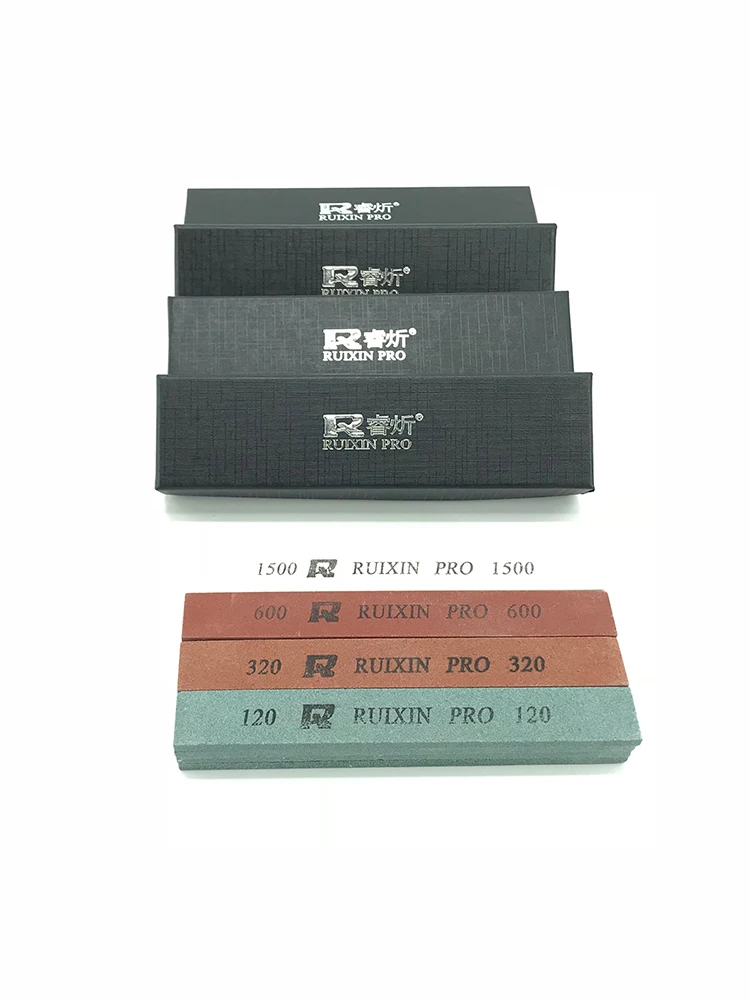 

RUIXIN Professional Kitchen Knife Sharpener Whetstone Updated Multifunction Fixed Angle Sharpening System Apex Edge Honing Tools