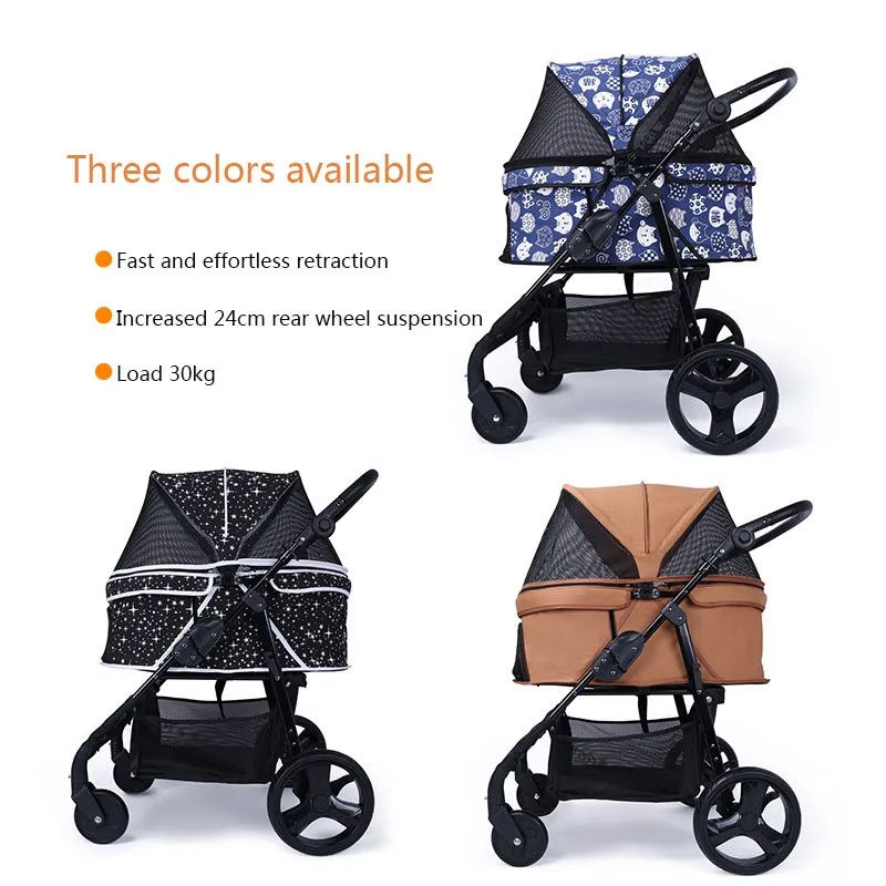 Коляска для домашних животных складная прогулочная коляска маленький и средний