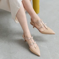 2020 summer new pointed bow bow toe sandals women fashion wild temperament fine heel women shoes z846