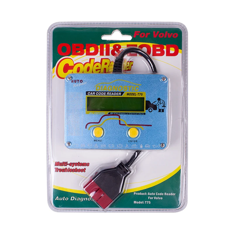 OBDIICAT Профессиональный автоматический считыватель кодов T75 для Vo-l-vo после 2001 все