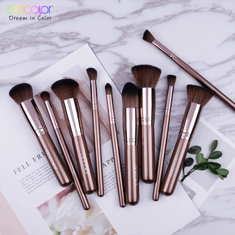 Набор кистей для макияжа Docolor 10 шт. кисть пудры основы под макияж глаз румян набор