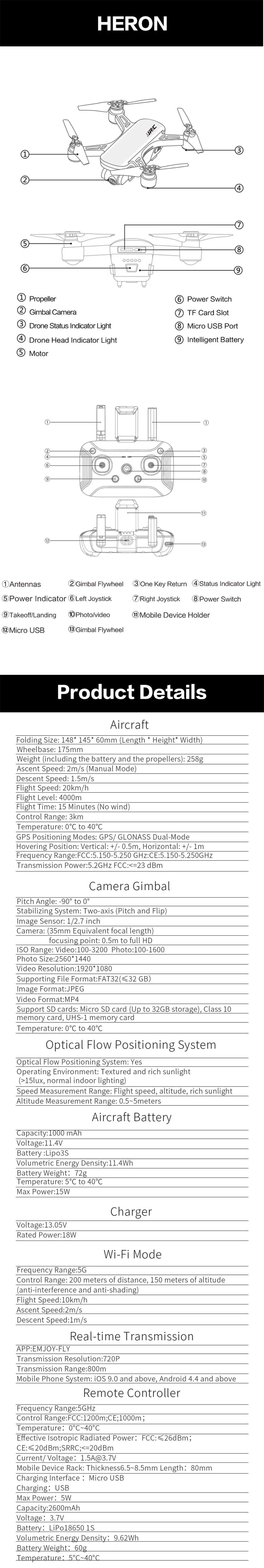 JJRC X9P Heron gps 5G WiFi w/4 K HD камера Оптическое позиционирование FPV гоночный Дрон и Радиоуправляемый квадрокоптер модель уличные игрушки RTF