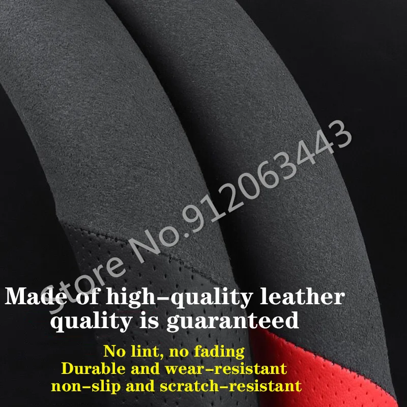 

Suede Leather Steering Wheel Cover Car-Styling Accessories for Mercedes-Benz B200 R350 SLK300 A180 C200 E260 Clk GLA GLC GLB CLS