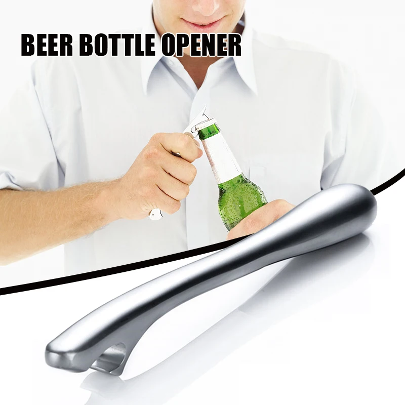 

Innovative Bottle Opener Ergonomic Zinc Alloy Wine Opener Portable Beverage Opening Tool for Home Bar Restaurant BOM666