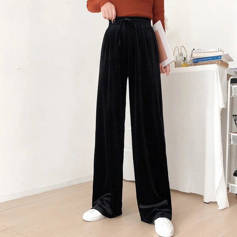 Зимние Повседневные Брюки Для Женщин винтажные офисные длинные брюки осенняя