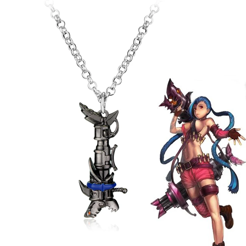 Ожерелье LOL Jinx Cannon косплей ювелирные изделия для мужчин кружевная цепочка на шею