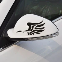 2pcs 13x7cm car rearview mirror cartoon wings stickers universal rearview mirror wings reflective scratch coverage auto stickers