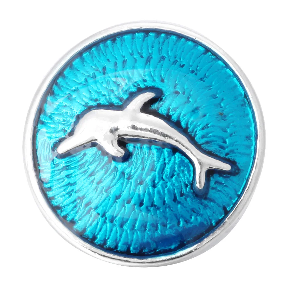 6 шт./лот новые кнопки ювелирные изделия металлическая луна звезды Дельфин