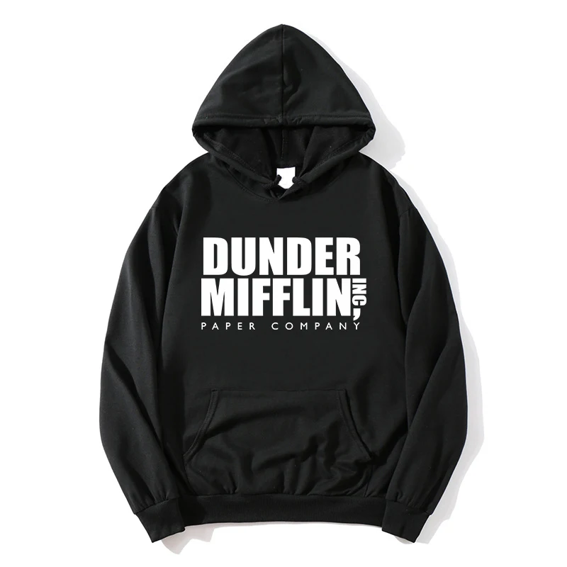 

2021 the Office Hoodies Sweatshirt Letter Dunder Mifflin Paper Printed Pullovers Sweatshirt Men Women Hoodies Kids Boys Clothing