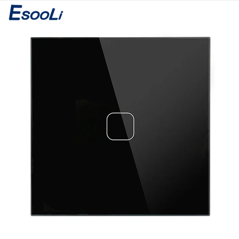 Сенсорный выключатель Esooli 1 клавиша канал Беспроводной Выключатель света с