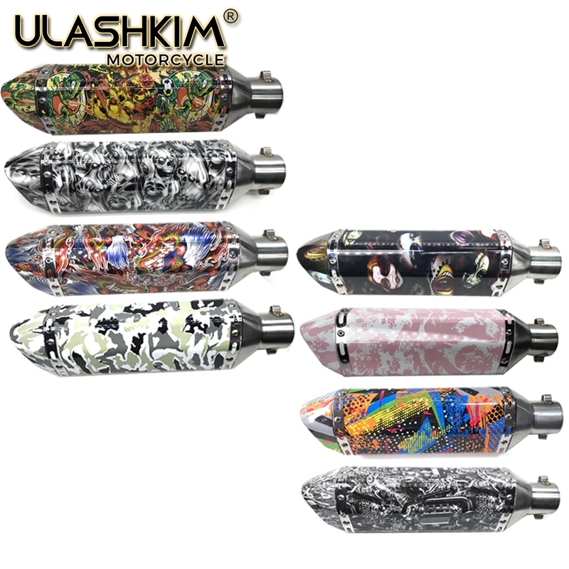 Универсальный мотоцикл выхлопной скольжения на нержавеющей стали 304 36 ~ 51 мм для