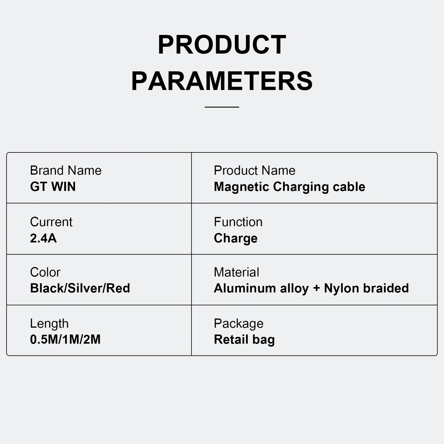 Магнитный кабель USB GTWIN с разъемом Micro/Type C/Lightning нейлоновый 2.4A|Кабели для мобильных