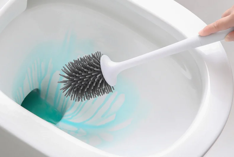 

Toilet Brush Rubber Head Holder Cleaning Brush For Toilet TPR Wall Hanging Household Floor Cleaning Bathroom Accessories