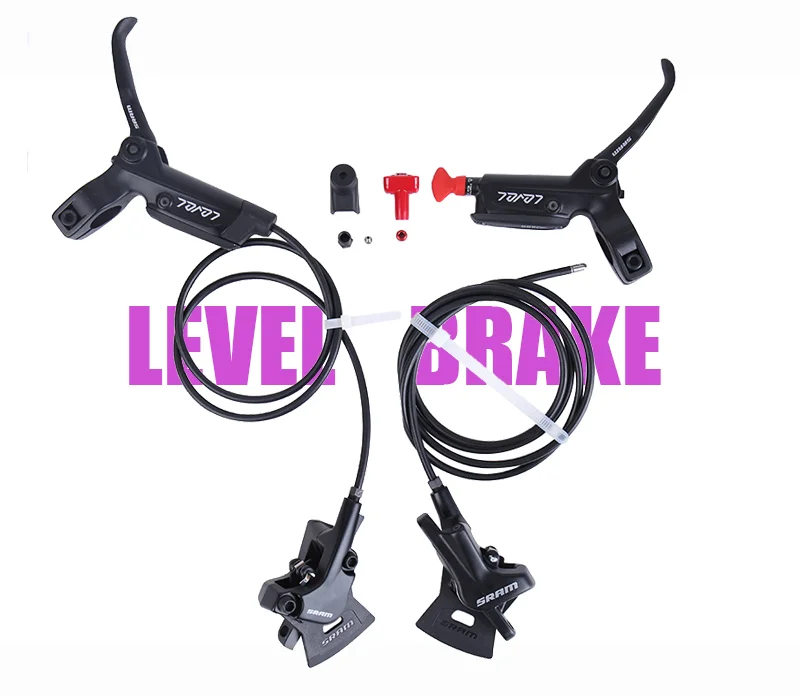 

MTB 2-PISTONS Hydraulic Disc Brake 800-1500mm Front & Rear Black