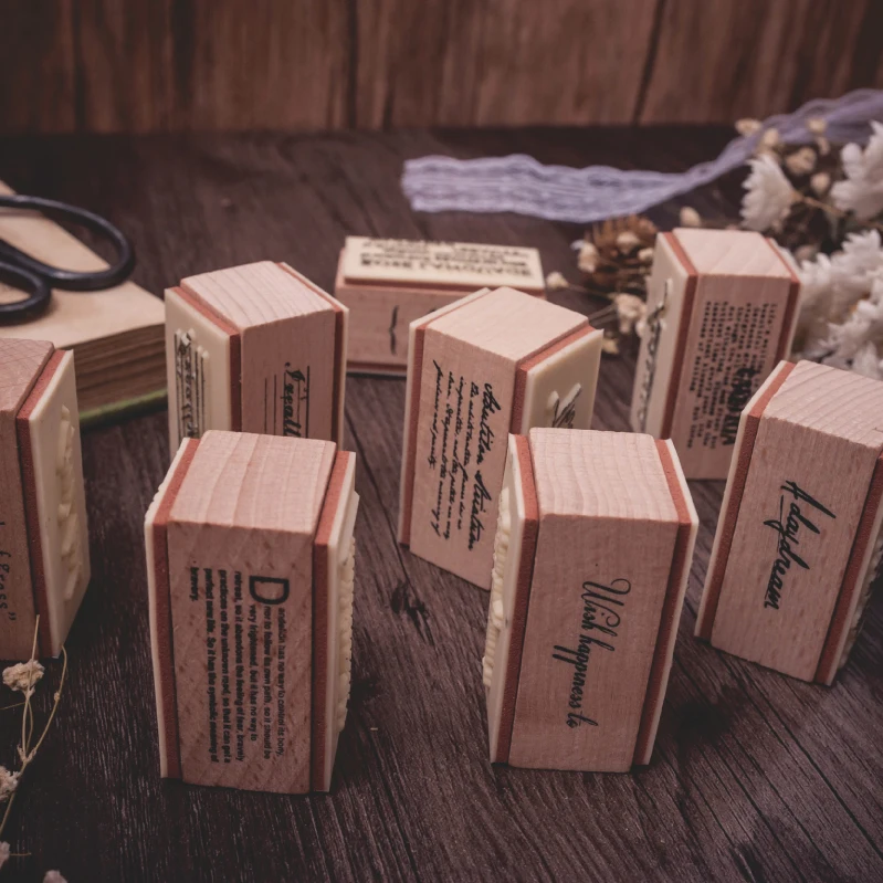 Ретро Цветы английская стихия штамп DIY винтажные деревянные и резиновые штампы