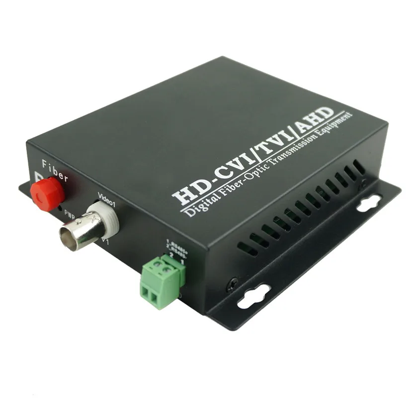 

1Channel 1080P AHD HDCVI HDTVI Fiber Video Converter Singlemode Single fiber 20km FC