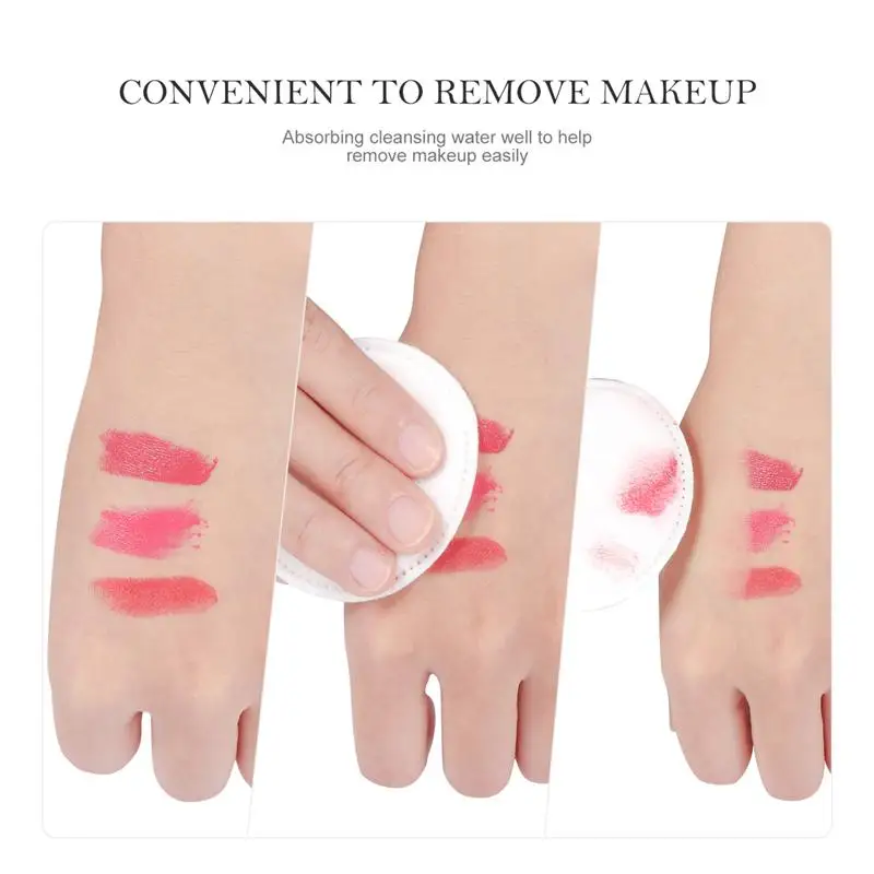 200 шт одноразовые ватные подушечки для макияжа Двусторонняя утолщенная