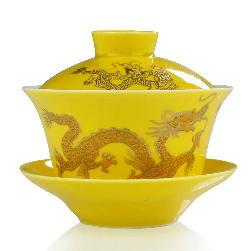 Китайский чайный сервиз Gaiwan из фарфора традиционный античный семейный