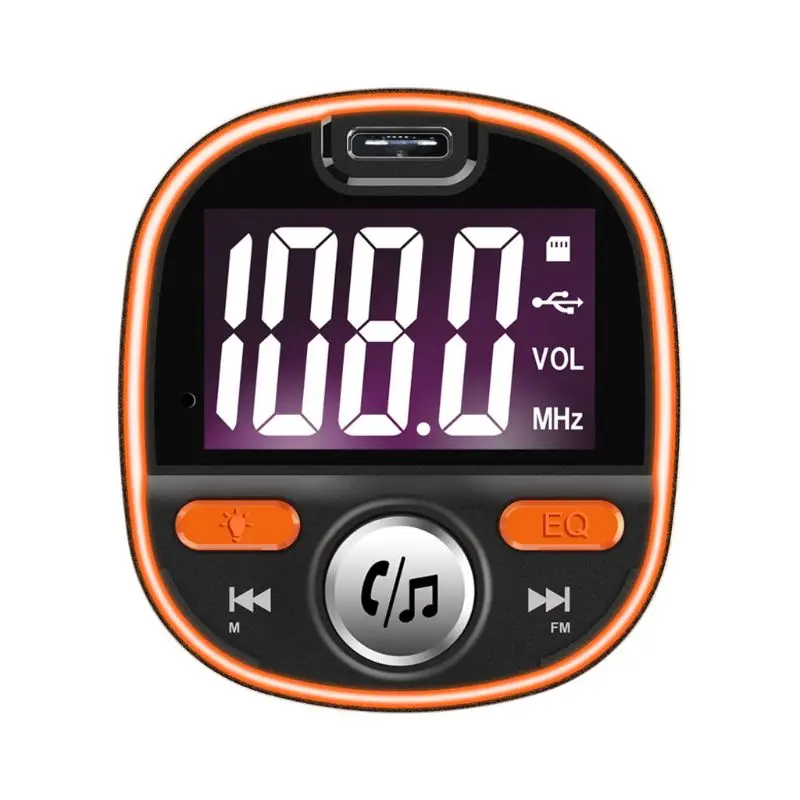 QC3.0 Быстрая зарядка Автомобильный MP3-плеер Bluetooth 5 0 fm-передатчик светодиодный