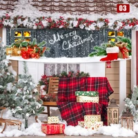 merry christmas banner colorful porch decoration creative xmas theme party background cloth for home bar hotel ta