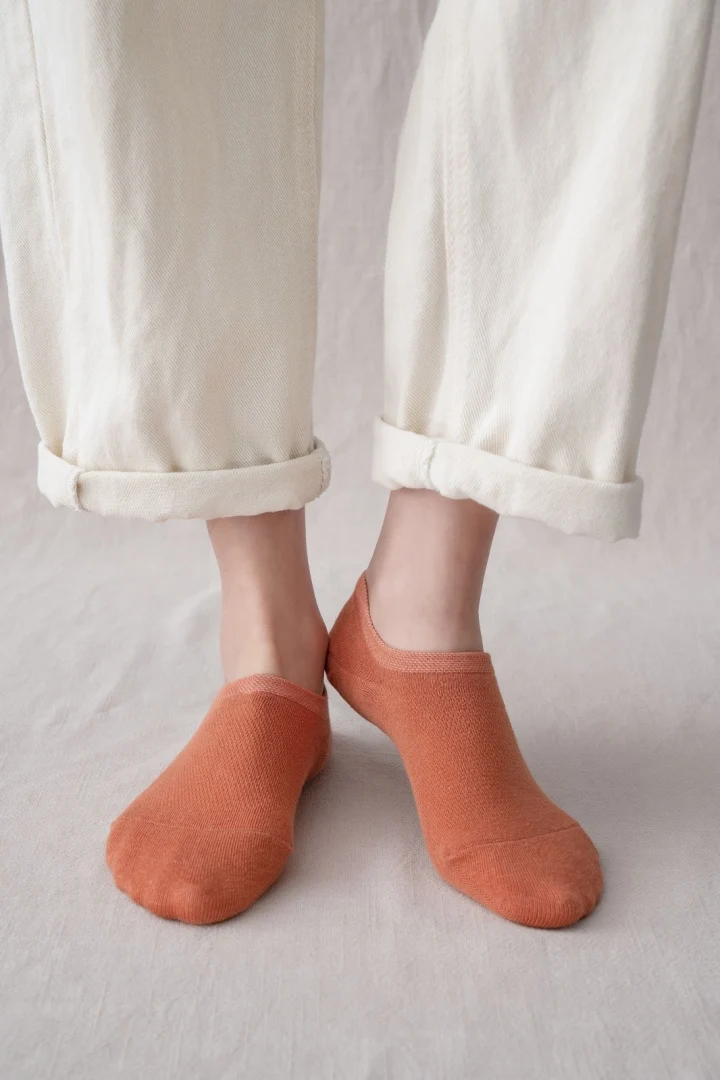 Носки-невидимки женские модные Универсальные однотонные 10 шт. = 5 пар весна-лето |