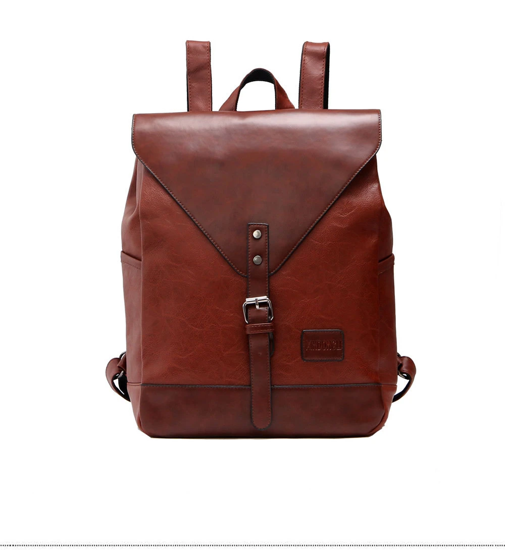 Мужской рюкзак в студенческом стиле сумка из искусственной кожи