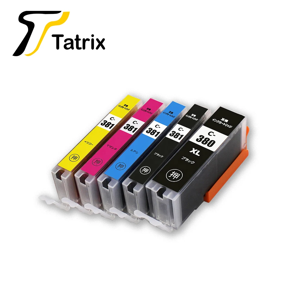 Совместимый чернильный картридж Tatrix BCI 380XL BCI381 для Canon PIXUSTR 7530/TR8530/ TS6130/TS6230/TS8130/ TS8230