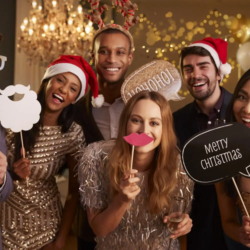 Рождественская шляпа 12 шт. унисекс Шляпа Санты традиционный Рождественский