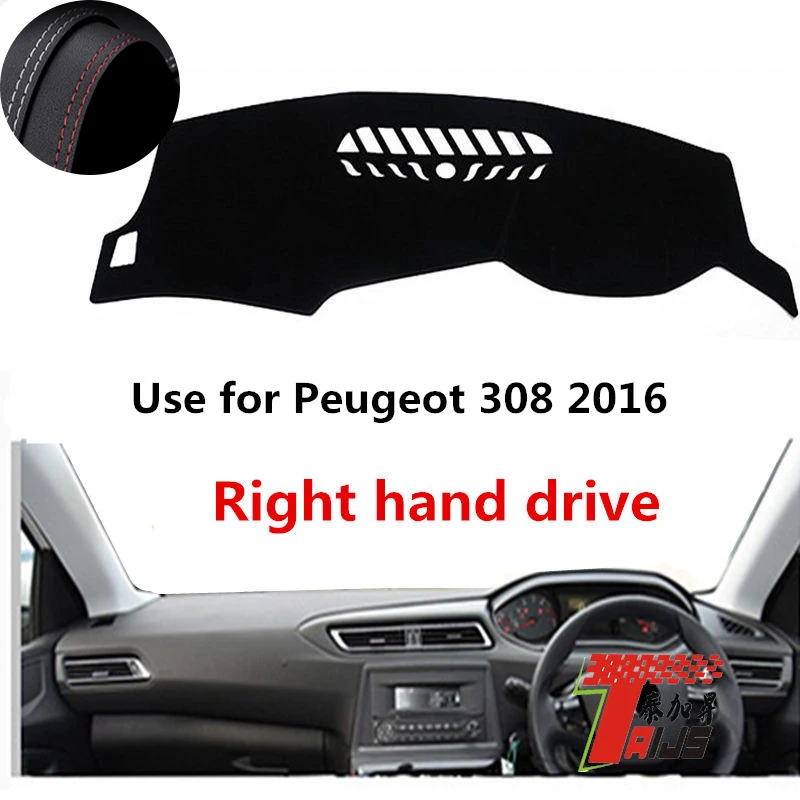

: TAIJS Factory Good Quality Protective Fashion Leather Car Dashboard Cover For Peugeot 308 2016 Right hand drive