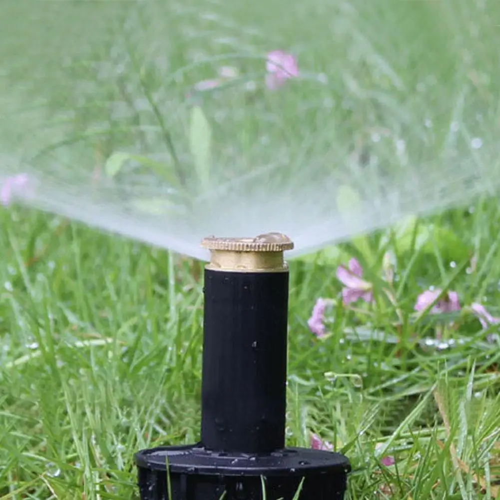 90/180/360 Degrees Rotate Pure Copper Buried Spray Automatic Pop-up Telescopic Lawn Nozzle Gardening Irrigation Tools | Дом и сад