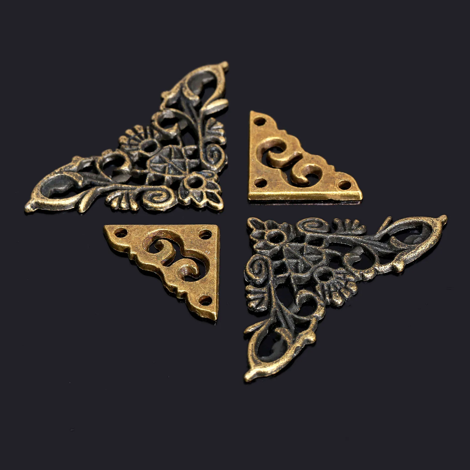 Угловые кронштейны 12 шт./лот протектор альбома из цинкового сплава коробка для