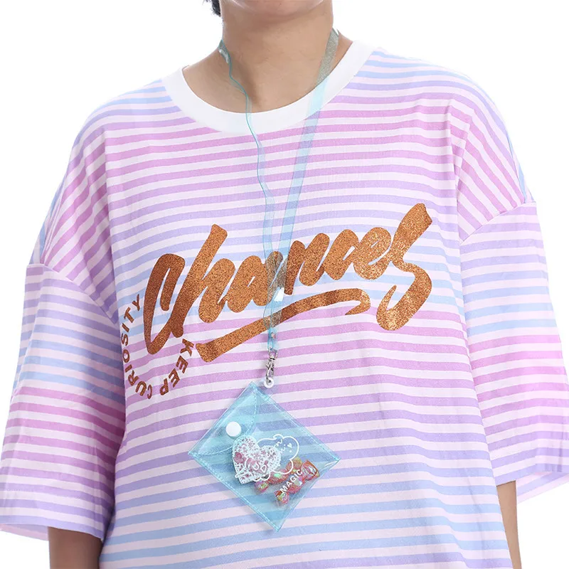 ПВХ держатель для карт чехол из прозрачного пластика шеи подвесной бумажник в